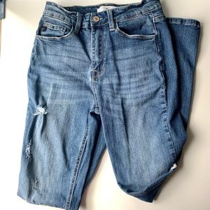 Kan Can Bootcut Distressed Jeans